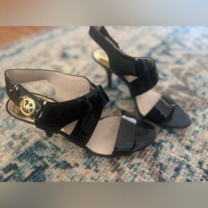 Michael Kors Black Patent Leather Heels